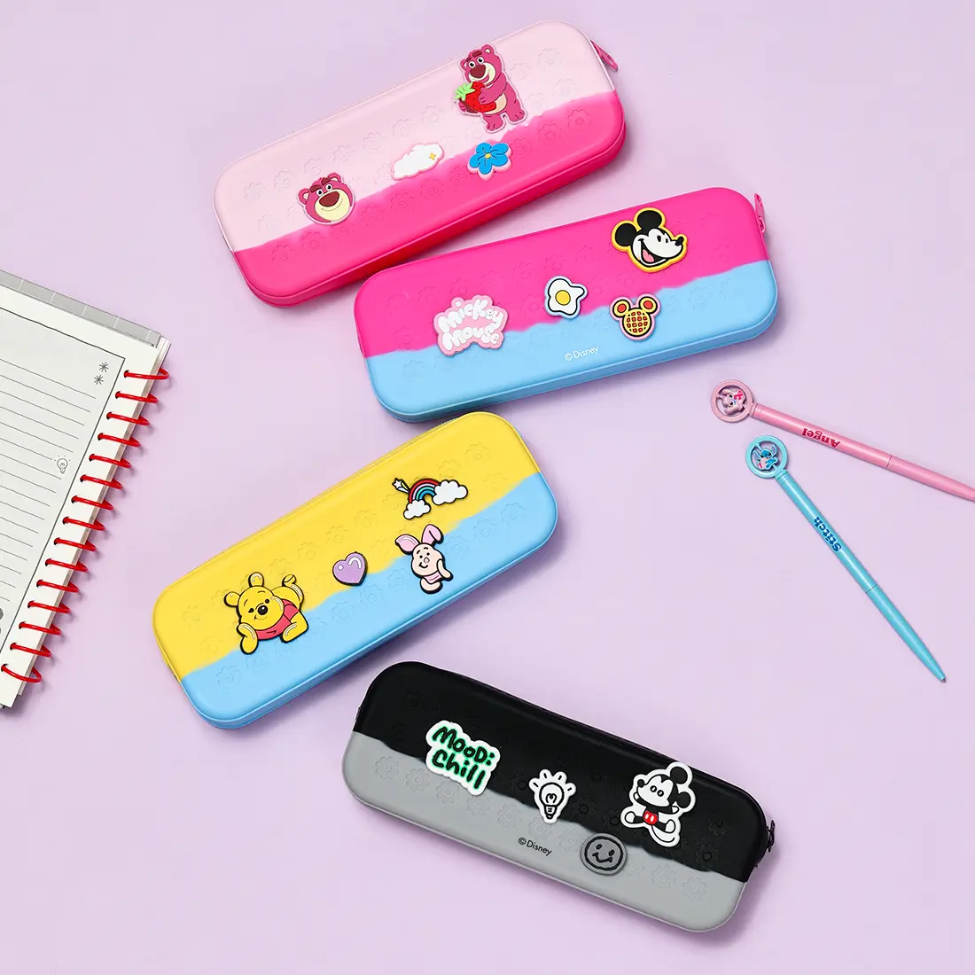 [Summer New Product] MINISO Disney Wonderful Mickey Series - Holey Pencil Case, cute design, small and exquisite, a great gift choice