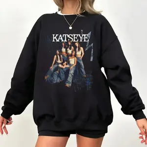 Katseye Korea Kpop Sweatshirt, Beautiful Chaos Tour Concert Hoodie, Katseye Katz Shirt, The Global Girl Group, Gnarly Game Boy Gabriela, Eyekon Fandom, Unisex Sweater Pullover Tee Fit Printed Polyester Women Womenswear Tops Long Sleeve Crewneck Cotton