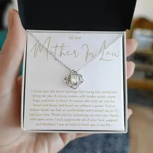 To My Mother In Law Necklace, Mother In Law Gift, Mom Gift, Mom Necklace, Mother in Law Jewelry, Gift for Mother in Law, MIL Necklace, Birthday Gift for Mother in Law, Christmas Gift for MIL Cubic Zirconia Pendant womens gifts gifts for women chains chain