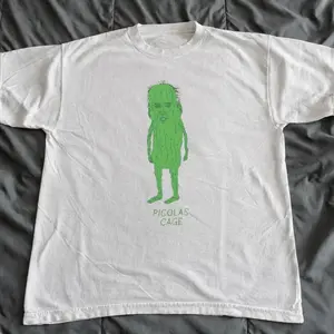 Picolas Cage Funny Graphic T-Shirt, Short Sleeve Crew Neck T-Shirt, Pull On, Casual, Unisex Cotton T-Shirt, Menswear, Womenswear