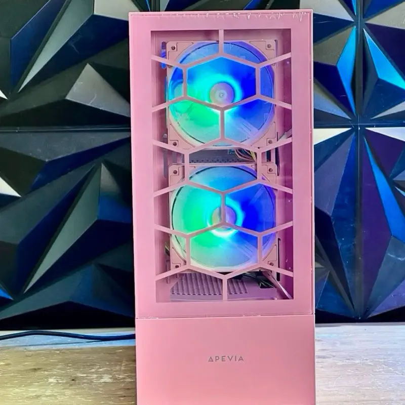 Custom Pink ARGB Gaming PC Intel Core i7 3.40 Quad 32GB 1TB SSD Nvidia RTX 5060