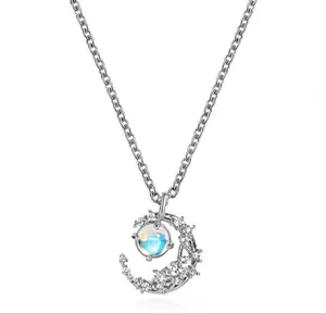 Moon & Cloud Necklace