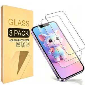 3-Pack Screen Protector for iPhone 14/13/13 Pro, Tempered Glass, Replacement Parts, Compatible with Apple iPhone 13 Pro/13/14