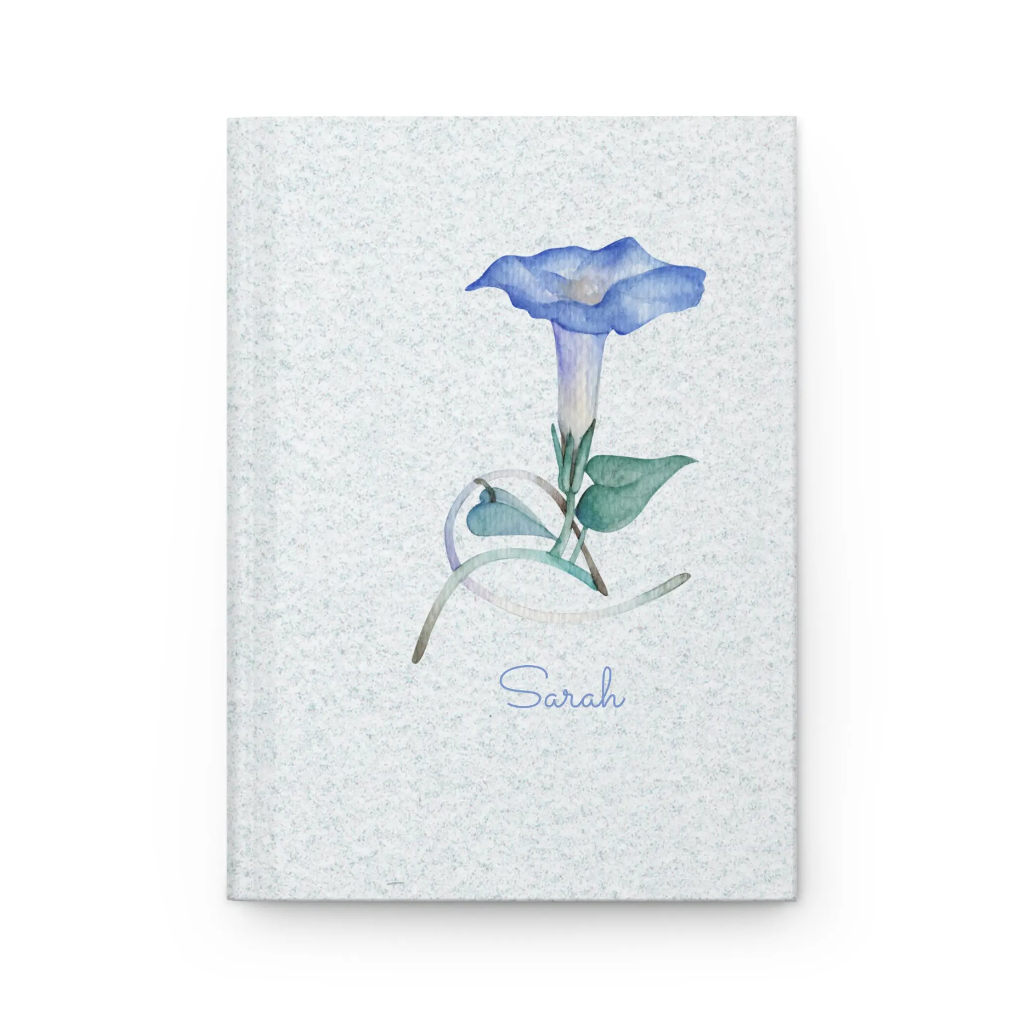Personalized Sept birth Month Floral Hardcover Journal, Custom Gift for Writers, Art Lovers, students, Nature Enthusiasts, Thought Journal