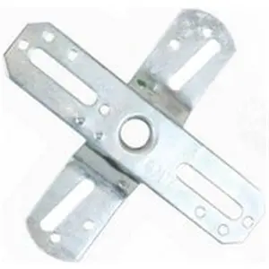 212 MAIN Specialty Hardware Crossbar with 4" Offset Swivel, 1/8 IP Zinc Metal Sturdy Brackets (60205) - 4" Size for Sailing Water Sports, Sturdy Bracket