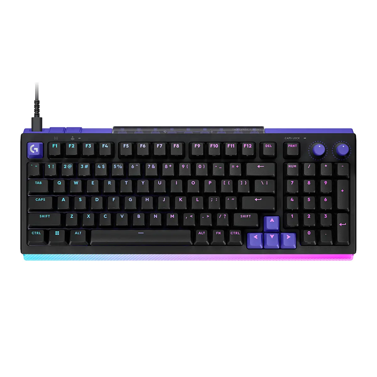 Logitech G512 X 98 DUAL SWAP, Hot-Swappable TMR Analog / Mechanical Gaming Keyboard, 8K Polling Rate, Custom Actuation 0.1 - 4.0 mm, RAPID TRIGGER, LIGHTSYNC RGB, Wired, PC, Mac, Black Linear