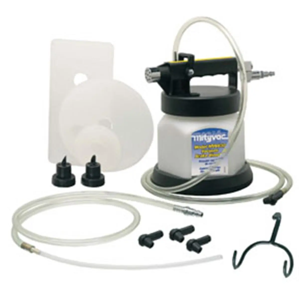 212 MAIN MV6830 Vacuum Brake Bleeder, 1.9 qt Cap Translucent Automotive Car Repair Tool with Quick Disconnect, 6 ft Bleed Hose, Hook, Automatic Shutoff, 2+ qt/Min Bleed Capacity, 1.9 Quart Cap