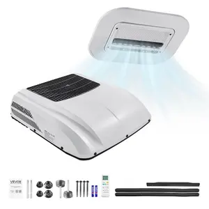 VEVOR Truck Air Conditioner, 12V 10000 BTU RV Rooftop AC Unit, 350 m/h Airflow Cab Air Conditioner with Copper Evaporator, Quiet A/C Unit Fast Cooling for Semi Truck Trailer Motorhome Tractor Caravan