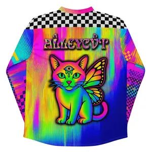 ALLEYCVT Inspired Rave Jersey, Psychedelic Festival Outfit, Comfy Outfit for Bass Music Lovers, Music Hockey Jersey