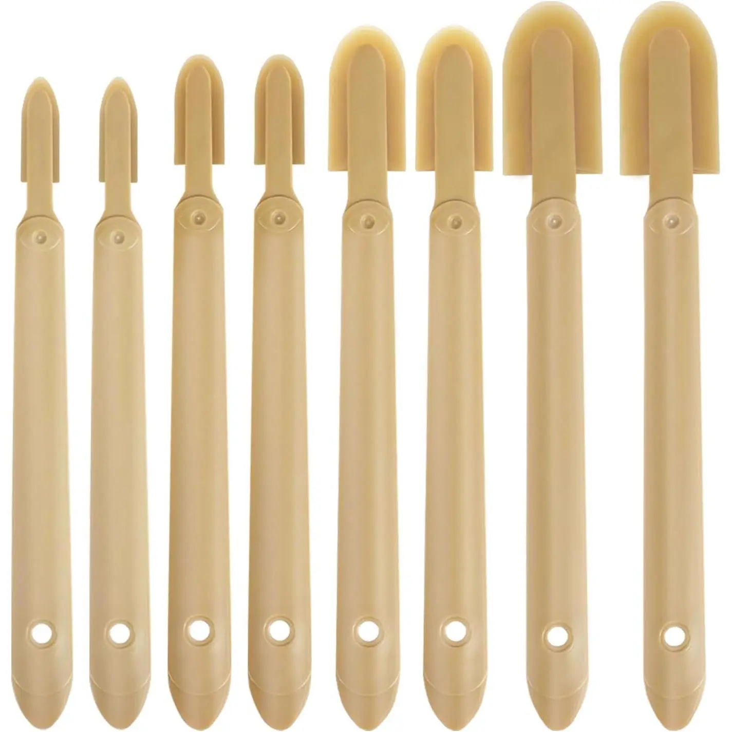8 count Rubber Caulking Spatulas Tool,Rubber Caulk  Sealant Finishing Tool,Spreader Applicator Caulking Finishing Tool Rubber for Floors, Tiles, Walls, Bathrooms, Kitchens 4 Size