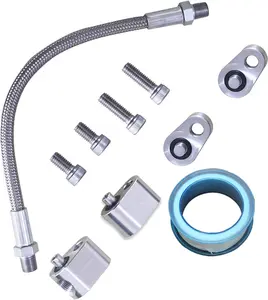 1Set Throttle Body Bypass Hose kit LS Coolant/Steam Port Crossover Hose Kits Can be Installed On The Front or Rear Of The Cylinder Heads