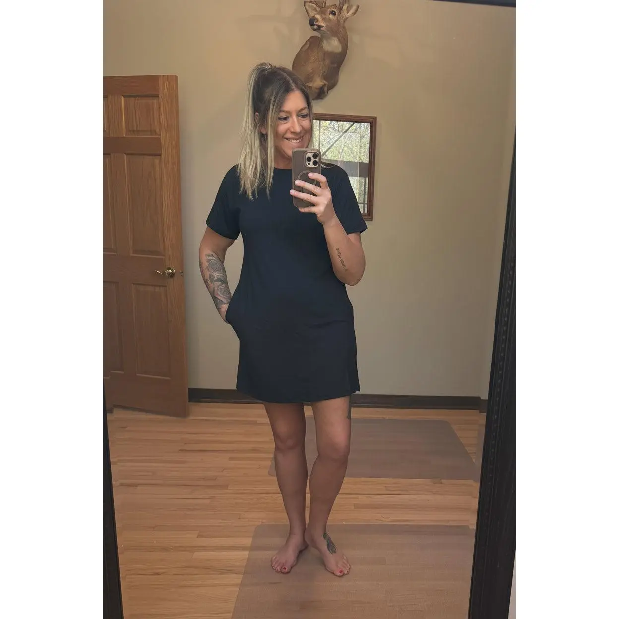 Yelete On The Go T-Shirt Dress With Pockets