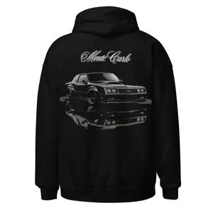 1988 Monte Carlo Blacked Out Classic Chevy Fans Hoodie