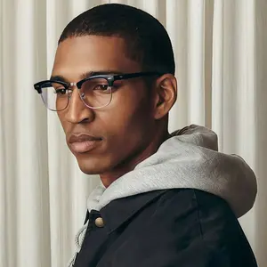 Men's Metal Plastic Frame Reading Glasses, Classic Vintage Style, Low Profile, Suitable for Daily Home Use, Comfortable Wear, High Quality Eyewear