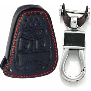 Leather keyless entry remote control key fob cover case protector replacement fit for Aspen PT Cruiser Sebring Avenger charger Durango Magnum Jeep Commander Grand Cherokee Liberty m3n5wy72xx