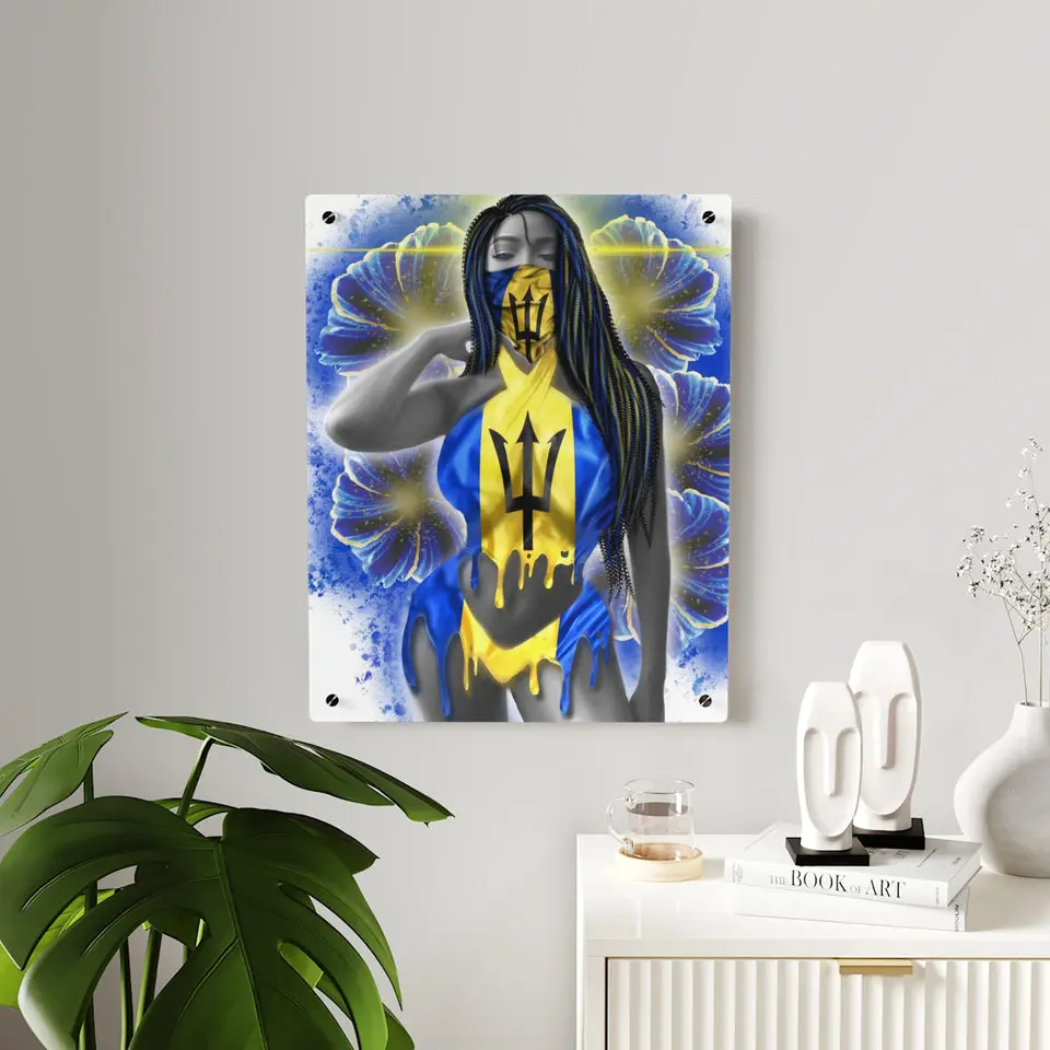 Barbados Beauties Acrylic Art Panels | Acrylic Art Panels | Vibrant Abstract Paintings | Contemporary Wall Décor | Unique Home Artwork | Museum Quality Modern Art