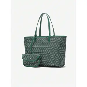 Women's Shoulder Casual Handbag Tote Bag Satchel Minimalist Versatile Large Capacity PVC Tote Bag Lightweight Shopper Bag for College Students