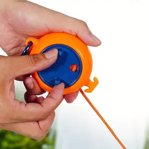 1/32pcs/Set 10 Meters Easily Adjustable Clothesline + 20 Clothespins + 10 Fixing Holes with Storage - Ultra Portable, Retractable, Invisible - Ideal for Camping, Fishing And Outdoor Sports, Can Be Used Indoors And Outdoors