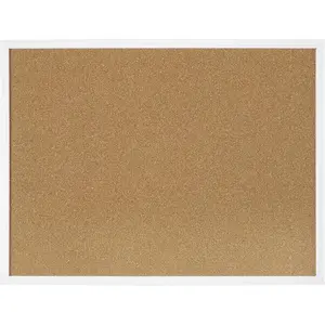 Cork Board Bulletin Board 23 x 15.7 Inches with Rectangle White Frame  Pin for Walls Office Message Board or Vision Board Decoration
