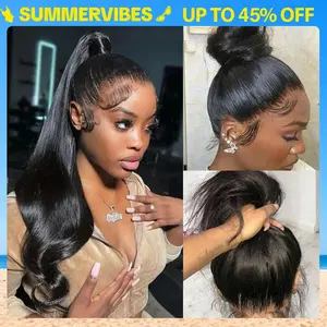 STERLY 250% Density 360 Full Lace Invisi Strap Body Wave 360 Full Frontal Wig Human Hair Wig With Drawstring Hidden Strap Frontal Lace Wigs Smooth HD Transparent Lace Front Wig #Summervibes #tiktokshopmemorialday