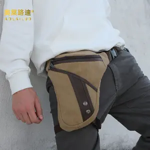 Vintage Canvas Fanny Pack for Men Durable Crossbody Bag Retro Casual Belt Bag Unisex Waist Pack Travel Essentials