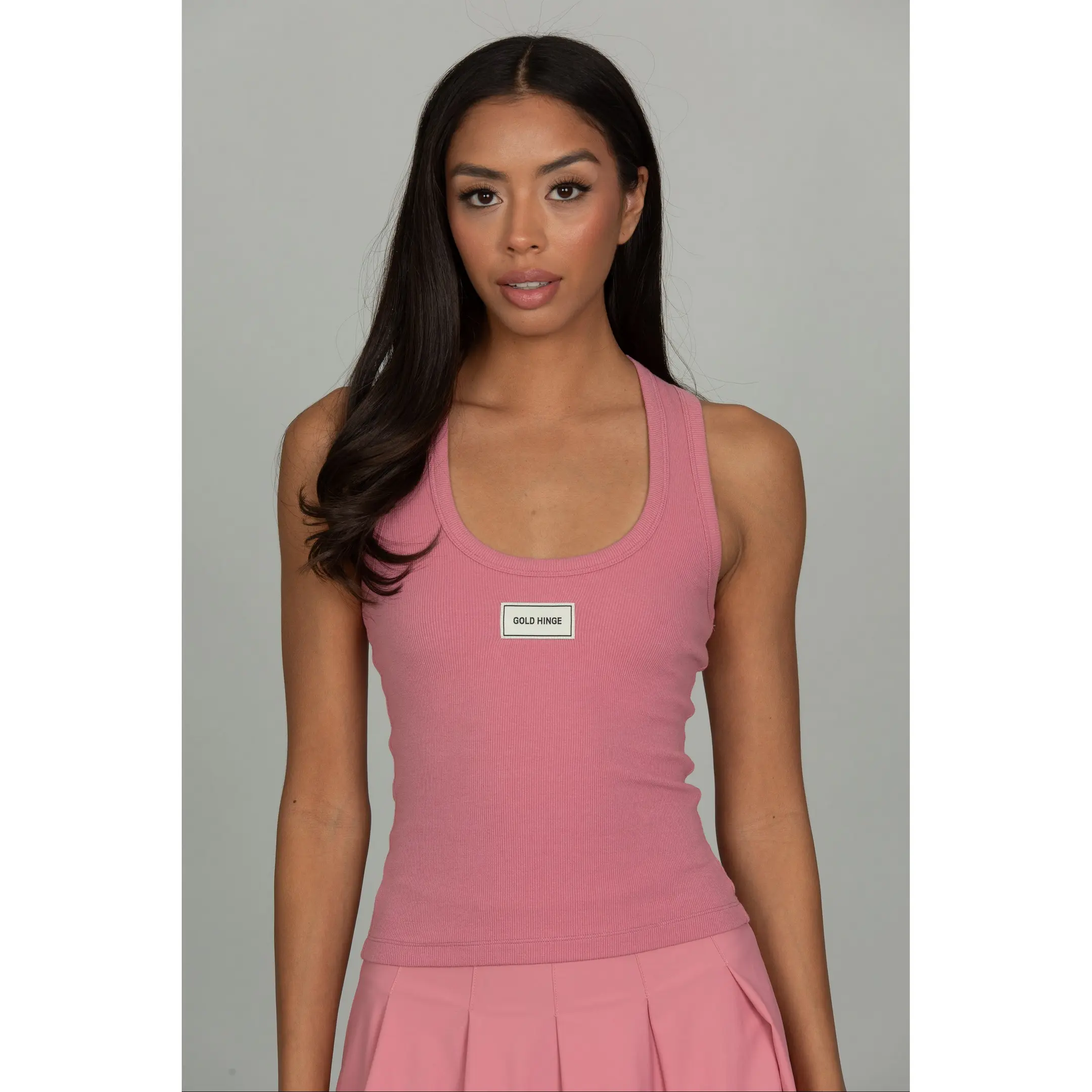 Desert Rose Ribbed Cotton Tank