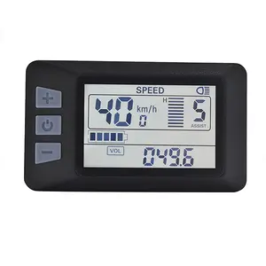 P3H Smart Electric Bike LCD Backlight Dashboard Display Speed 100 km/h Battery Level 5 Assist Control for Swift Rides Waterproof Electric Bike Controller Connector fat tire ebike