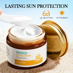 Natural Beef Tallow Sunscreen – SPF 50 Daily Sun Care for Extremely Sensitive, Acne-Prone & Kid-Safe Skin – Non-Toxic Sunblock with  Non-Nano Zinc Oxide, Clean Formula for Face & Body