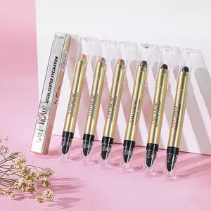 【Buy 1 Get 5 Free】Double-Headed Glittery Creamy Eyeshadow Highlight Stick Cosmetic, Quick Eye Makeup Touch-Ups, Versatile & Convenient