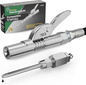 Tip &   Coupler Set,Upgrade Narrow  Dispenser for  ,  Zerk Fittings Compatible with    1/8" NPT Threads