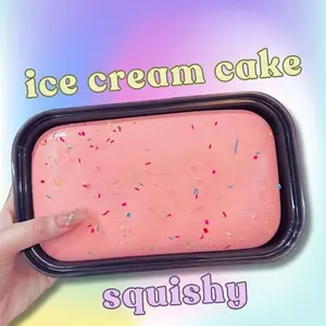 Moist Soft Slow Rebound Ice Cream Cake Squishy in Storage Box, Comfort Squeeze Stress Relief Fidget Toy, High Playability Decompression Sensory Accessory for All Ages, Fun Creative Present, Toys & Hobbies Category