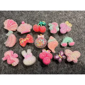 Bling Bling sequin star Aurora Glitter Resin charms for DIY Unique Special Croc Shoes  Best Quality JuliesDecalDesign