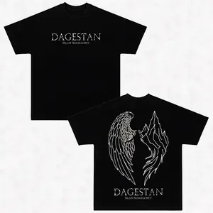 Islam Makhachev Dagestan Shirt, Eagle Wing Graphic Tee, Double Sided MMA Fan T-Shirt, Dagestan Eagle Wing Back Print Shirt, Lightweight Champion Inspired Apparel, Fight Night Tee, Combat Sports Gift for MMA Fans and UFC Supporters