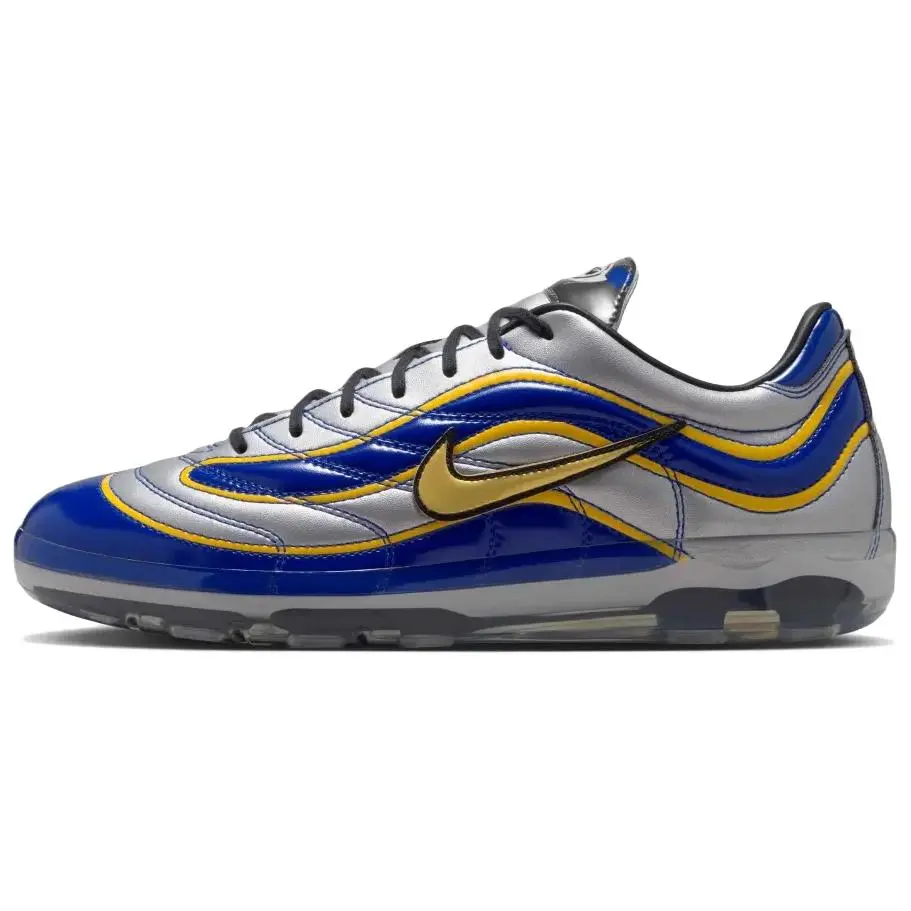 NIKE Limited Edition Cryoshot Mercurial Vapor R9 Cleats in 'Royal-Metallic Silver-Varsity Maize' - Lightweight and Responsive for Speed (Runs Small)