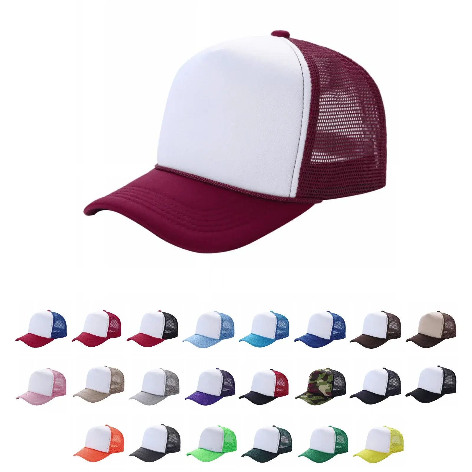 Unisex Polyester Baseball Snapback Cap, 2026 New Wide Brim Round Cap, Adjustable Fit for Men and Women (Sports & Outdoor Accessory)