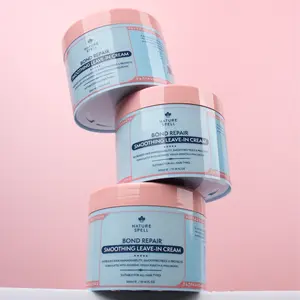 Bond Repair Bond Smoothing Leave in Cream 300ml Vegan Keratin and Sulphate Free for Damaged and Coloured Hair Styling Cream to Protect & Repair by Nature Spell