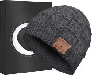 Multifunctional Bluetooth Thermal Knit Beanie with Integrated Headphones - Music Beanie, Tech Gift, Stocking Stuffer for Holiday Gifting, Multifunctional Bluetooth Hats, Music Beanie Hats