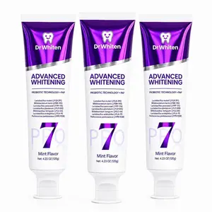 DrWhiten Purple Toothpaste, PAP Color Correcting Toothpaste, DrWhiten Peroxide Free Mint Grape Flavor, Helps Remove Surface Stains, Fresh Breath Daily Oral Care,  Gentle, Probiotic, #summervibes