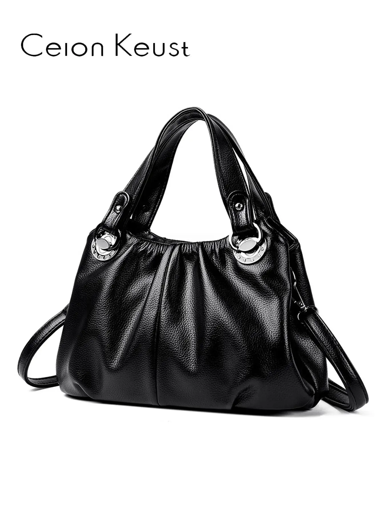 Women's Fashionable Solid Color Compact Shoulder Bag, PU Leather Satchel, Casual Versatile Zipper Handbag for Daily Used, Trendy All-match Commuter Ba