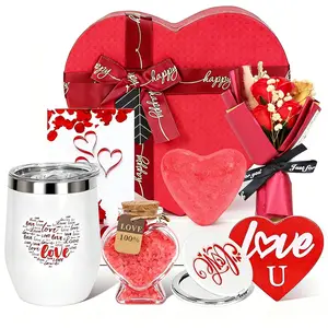 Summer Spring Gift for Her, Heart-shaped Gifts for Girlfriend, Wife,Easter Gift  Baskets for Women, Unique Present for Wedding Engagement Anniversary Bulk Set