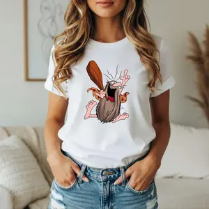 Funny Caveman Cartoon T-Shirt – Vintage Unisex Cartoon Tee – 90s Retro Kids & Adult Top