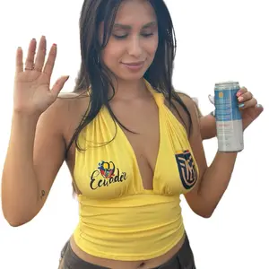 Delia halter top - yellow