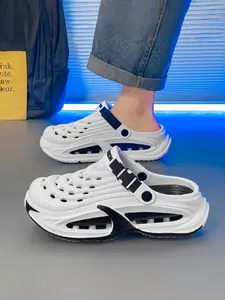 Unisex Open-Toe Sandals, Thick Sole Height-Boosting Design, Suitable for Home & Outdoor Use, Anti-Slip Beach Shoes Slippers, Two-In-One Style, Footwear