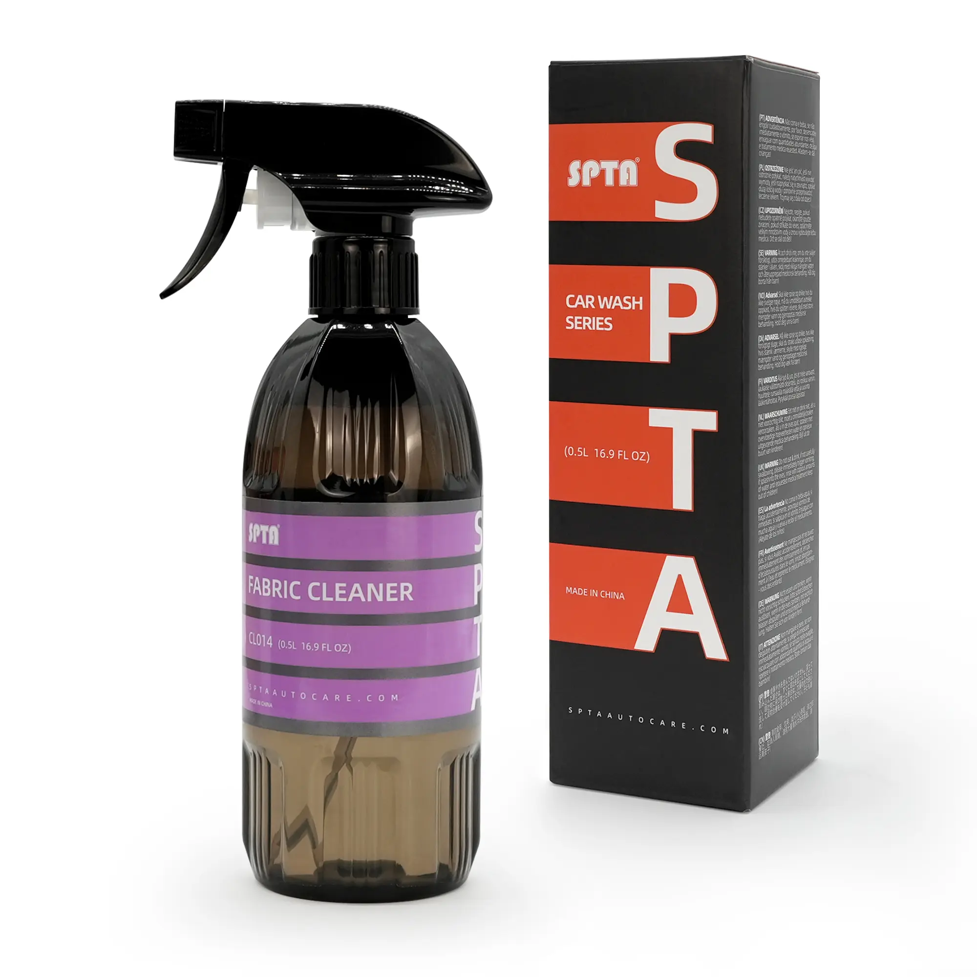 SPTA CL014 Foaming Fabric Cleaner, Carpet & Upholstery Sprayer Cleaner (Car Carpets, Seats & Floor Mats), Safe for Cars, Home, Office, & More