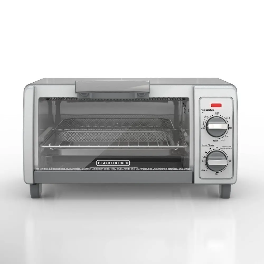 BLACK+DECKER 4 Slice Toaster Oven - TO1701SG: Countertop Small Dishwasher-Safe Parts BLACK+DECKER 4 Slice Toaster Oven - TO1701SG: Countertop Small Dishwasher-Safe Parts