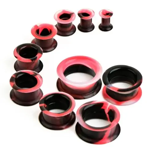 Black Clear with Red