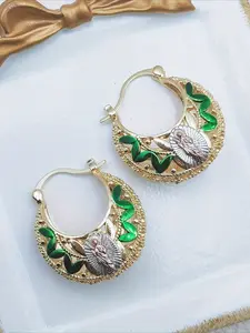 1 Pair of Vintage Virgin Mary Earrings | Creative Openwork Earrings | Women's Earrings | Casual, Everyday, and Versatile Vacation Earrings | Hoop Shape Earrings