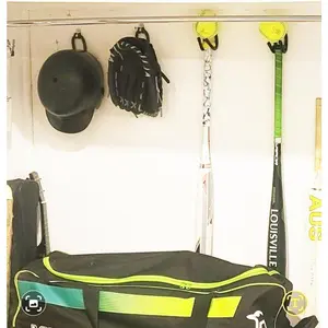 4Pack Baseball bat Stand Baseball Holders Storage hanger Rack, Wall Mounted Sports Memorabilia and Collectibles bracket for Baseball bat and Balls Display for Sports Lover(No Ball & Bat)