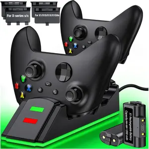 ESYWEN Individual Xbox Rechargeable Battery-2x3600mWh Batteries with Xbox Controller Charger, Xbox Controller Battery Pack for Xbox Series X/S, Xbox Battery Pack Xbox Charging Station for Xbox One/S/X/Elite