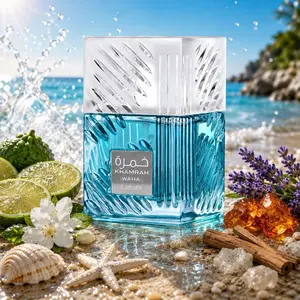 Lattafa Khamrah Waha Eau de Parfum 3.4 oz | Fresh Spicy Aquatic Fragrance with Yuzu, Ginger, Sea Salt, Vanilla & Tonka Bean | Long-Lasting Unisex Perfume